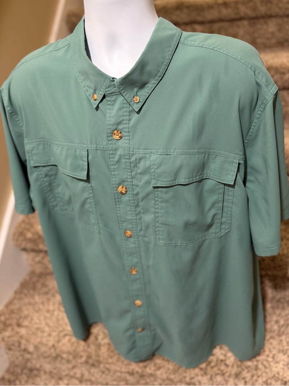 *Duluth Trading Co* Untucked vented wicking outdoor hiking fishing shirt - XXL